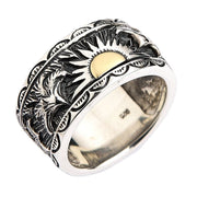 Sterling Silver Indian Men's Band Ring